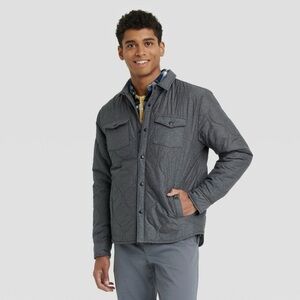 Men's Onion Quilted Lightweight Jacket-Small-Heathered Gray-Goodfellow & Co.